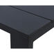 Lucerne 70 X 40 inch Sterling Black Outdoor Dining Table